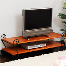 ヨーロピアンなアンティーク 憧れのロートアイアン テレビ台 幅120cm
