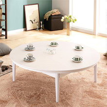 優しい色と質感 北欧デザインこたつテーブル 円形120cm
