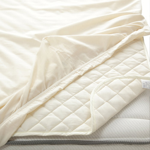 天然素材のやさしさ 日本製 洗えるベッドパッド・シーツ3点セット
