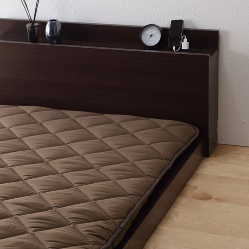 安心の日本製でベッドを快適に 国産3層敷布団 (ダブル)