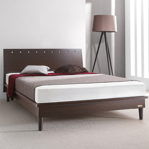 優雅な寝室を演出 フランスベッド製 3段階高さ調節機能付きベッド (シングル)