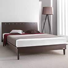 優雅な寝室を演出 フランスベッド製 3段階高さ調節機能付きベッド (セミダブル)