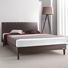 優雅な寝室を演出 フランスベッド製 3段階高さ調節機能付きベッド (ダブル)