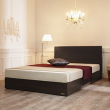 シンプルの極み フランスベッド製 フラットヘッドボードベッド (シングル)