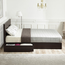 機能的シンプルデザイン フランスベッド製 引出し付きベッド  (シングル)