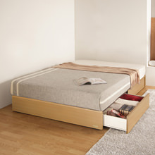 【専用商品】フランスベッド引き出し付きシングルベッドとマットレスセット チェストベッド シングル 木製 フランスベッド社製薄型高密度連続