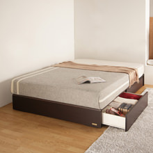 無駄を省いてオシャレに フランスベッド製 ヘッドボードレスベッド