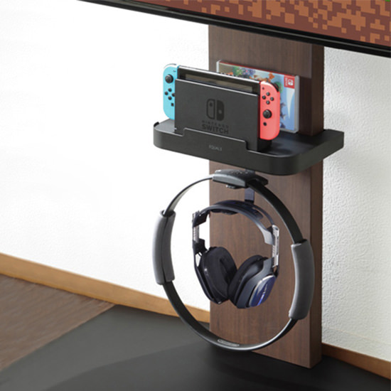 背面収納付壁よせTVスタンド V2・ V3・V5対応 ポータブルゲーム