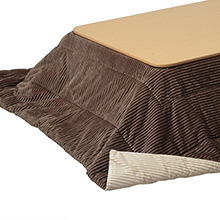 リバーシブル仕様で印象チェンジ 保温綿入こたつ布団 単品 230×190cm