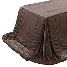 コンパクトでリバーシブル仕様 ダイニングこたつ布団 単品 250×220cm