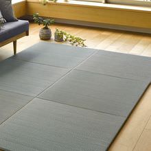 [82×82] すき間のできにくい置き畳 同色6枚セット ブルー
