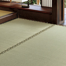 [382×382] リバーシブルで長持ち 国産い草カーペット 本間8帖
