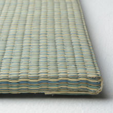 [82×82×1.5] すき間のできにくい置き畳 四季 単品1枚 ブルー