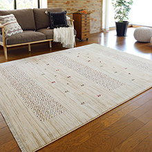 [70×125] お部屋に馴染む トルコ製 ウィルトン織の玄関マット ジャルダン