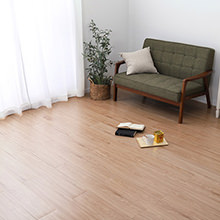 [91.4×15.2] 簡単リフォーム 貼ってはがせる ウッド調フロアタイル 72枚組 6畳分 ベージュ