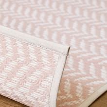 [261×352] 上品な色合い 洗えるい草風カーペット 江戸間6畳 ピンク