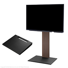 壁よせTVスタンド ハイタイプ V2(2020モデル)+棚板レギュラーセット