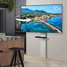 さらに快適 首振り壁よせTVスタンド ハイタイプ V3+棚板レギュラーセット