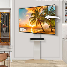 さらに快適 首振り壁よせTVスタンド ハイタイプ V3+棚板ラージセット