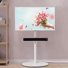 すっきり 背面収納付壁よせTVスタンド ロータイプ A2&レコーダー棚板セット