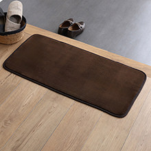滑らかな肌触りで気持ちいい 洗える玄関マット シンプルタイプ (45×90cm)