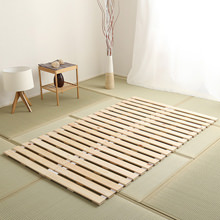 清潔で快適な睡眠環境を実現してくれる 檜仕様ロール式すのこベッド (セミダブル)