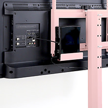 ワイドスイング機能 八角テレビスタンド専用 ハードディスクホルダー単品