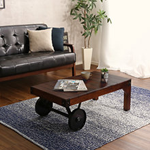 深みのある色合い 完成品 レトロな車輪付きボード 幅90cmタイプ