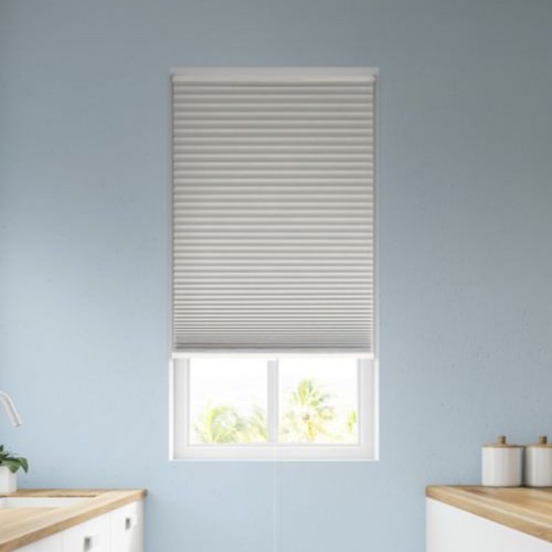 光と熱を遮断 フリーカットハニカムブラインド 45×110cm (遮光タイプ)