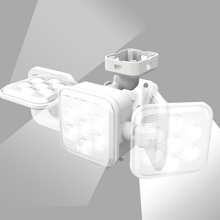 投光器にもなる フリーアーム式 LEDセンサーライト (5W×3灯)