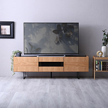 スタイリッシュな木目の個性を楽しむ 日本製テレビボード 幅150cm