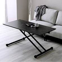落ち着きと気品を兼ね備えた セラミック天板リフティングテーブル 幅120cm