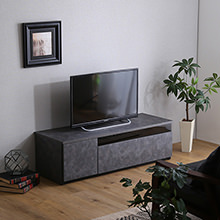 洗練されたデザインと収納 日本製テレビボード 幅120cm