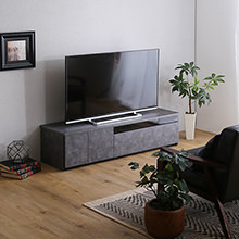 洗練されたデザインと収納 日本製テレビボード 幅140cm