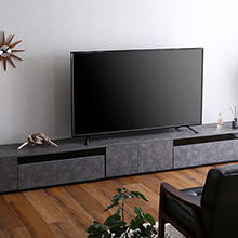 洗練されたデザインと収納 日本製テレビボード 幅320cm (2点セットタイプ)