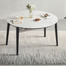 3ステップで大きさを変更できる 伸縮式丸テーブル 幅80～130cm