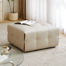 さまざまな使い道で活躍する エコレザー牛革 スツール