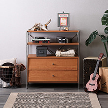 細やかな彫刻が美しいモダンクラシカル家具 猫脚5段チェストの詳細