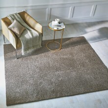 [50×50] 1人でも楽々敷ける シンプルソフトラグ ブラウン (24枚入り)