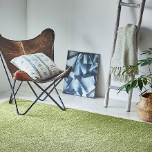 [50×50] 自宅で水洗い可能 シンプルソフトラグ オリーブ (6枚入り)