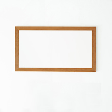シンプルが心地良い ワイドフレームウォールミラー (60×108cm)