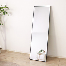 シンプルですっきりとした佇まい スタンドミラー 50×160cm ブラック