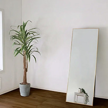 シンプルですっきりとした佇まい スタンドワイドミラー 60×165cm ゴールド