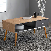 スタイリッシュなモダンデザイン 収納付きセンターテーブル 幅80cm