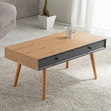 スタイリッシュなモダンデザイン 引き出し収納付きセンターテーブル 幅80cm