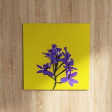 鮮やかな色彩がお部屋に元気を与える 花のファブリックボード