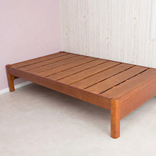 高さ3段階調整可能 頑丈天然木すのこベッド (シングル)