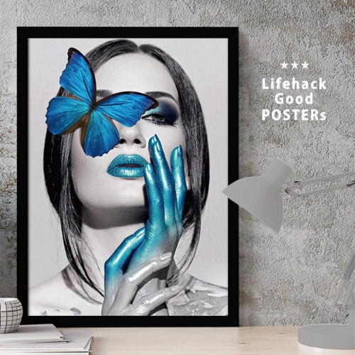 ミステリアスでエレガントな美しさが際立つ アートポスターの詳細