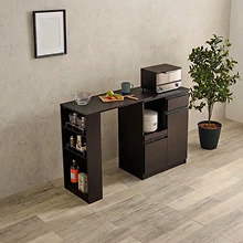 省スペースでも使いやすい キッチンカウンター専用 拡張テーブル単品