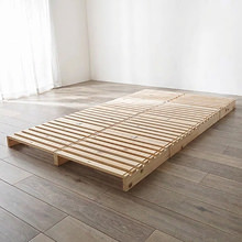 多彩なレイアウトが楽しめる ひのきパレットベッド (セミダブル)